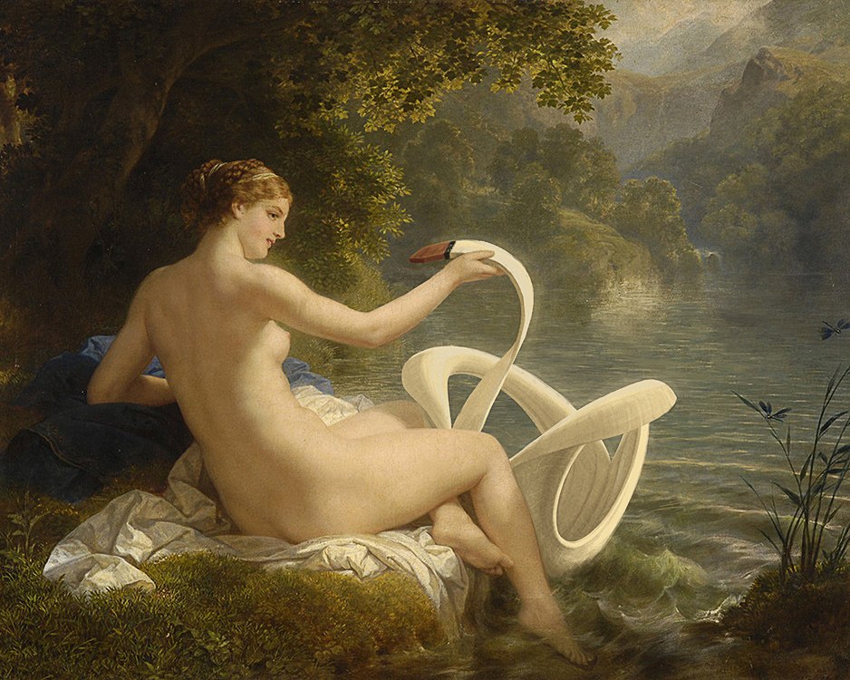 938x750, 180 Kb / леда, лебедь, покрышка, рисунок