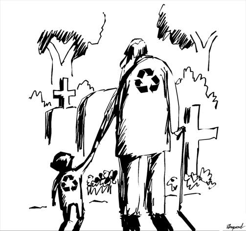 503x472, 33 Kb / мальчик, дед, кладбище, надгробие, знак, утилизации, Recycling, Виктор, Богорад