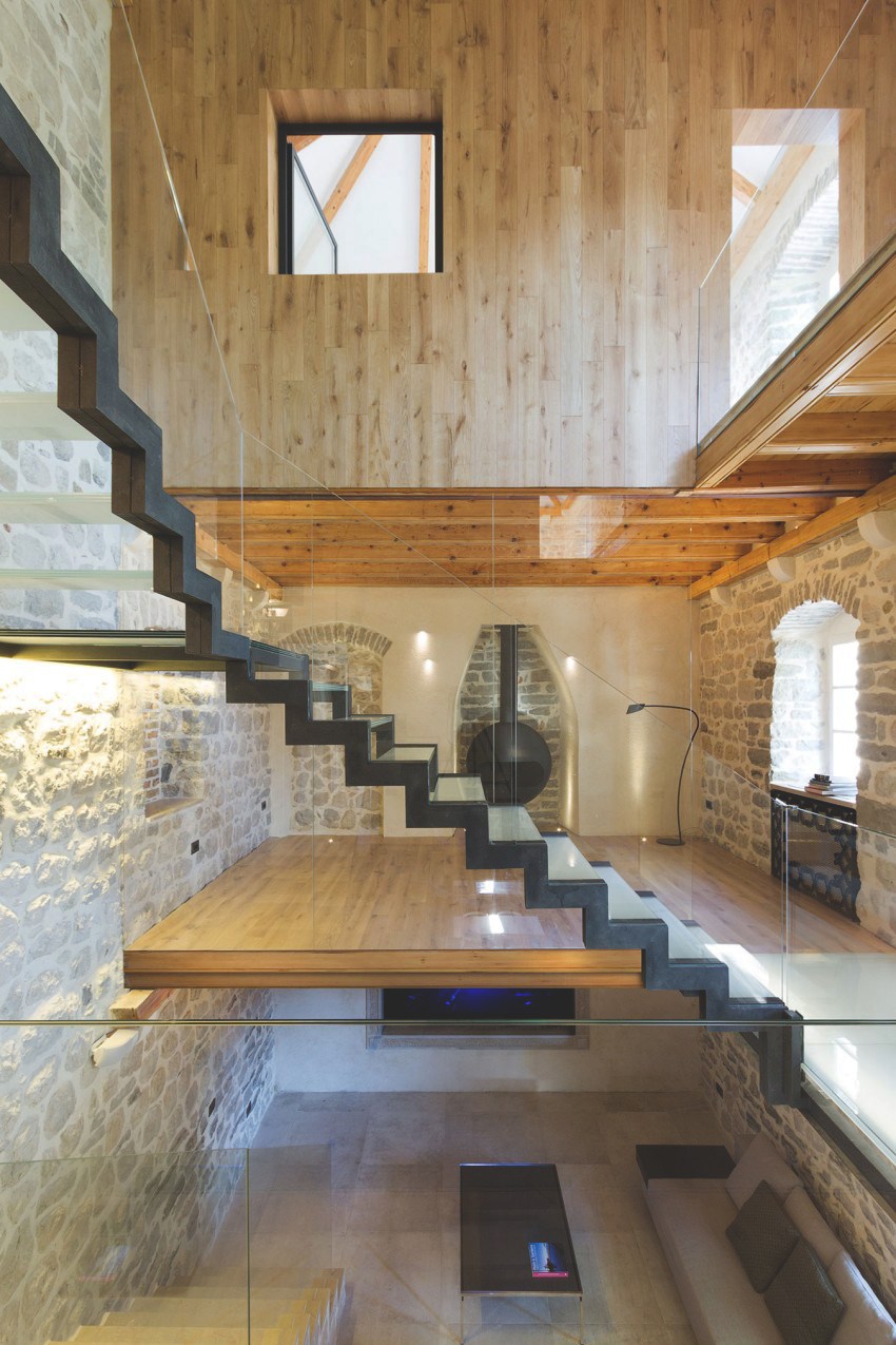 850x1275, 238 Kb / лестница, стекло, стеклянная, архитектура, дизайн