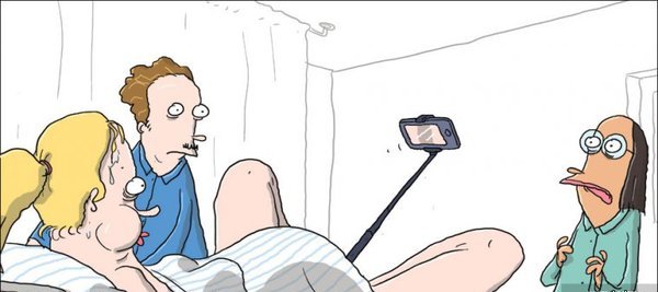 600x267, 32 Kb / роды, селфи, палка