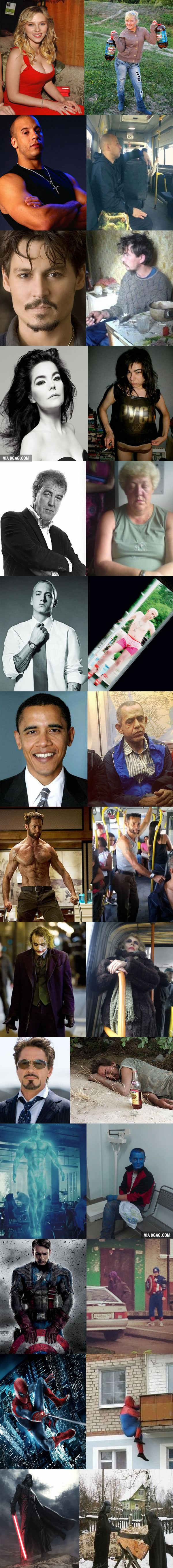 600x5443, 336 Kb / Двойники,  звёзды-двойники, косплей по-русски