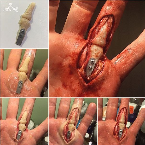 605x605, 70 Kb / рука, рана, грим, реалистично