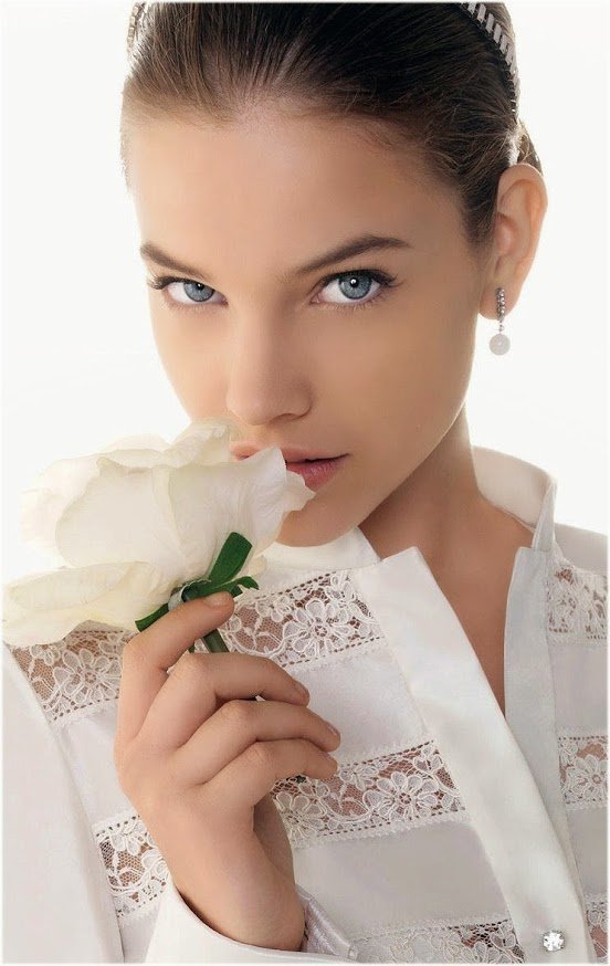 552x874, 75 Kb / Barbara Palvin, барбара палвин, девушка, шатенка, лицо, роза