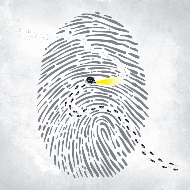 620x620, 143 Kb / свет, фонарик, лабиринт, следы, шпион, отпечаток