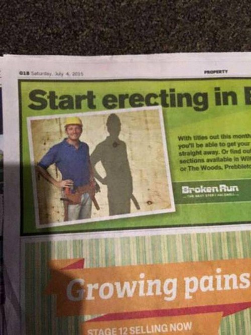 500x667, 74 Kb / строитель, каска, газета