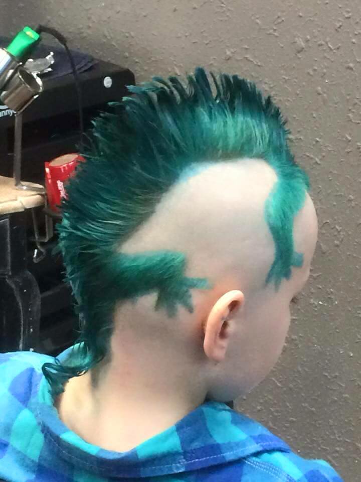 720x960, 58 Kb / ирокез, прическа, панк, ящерица