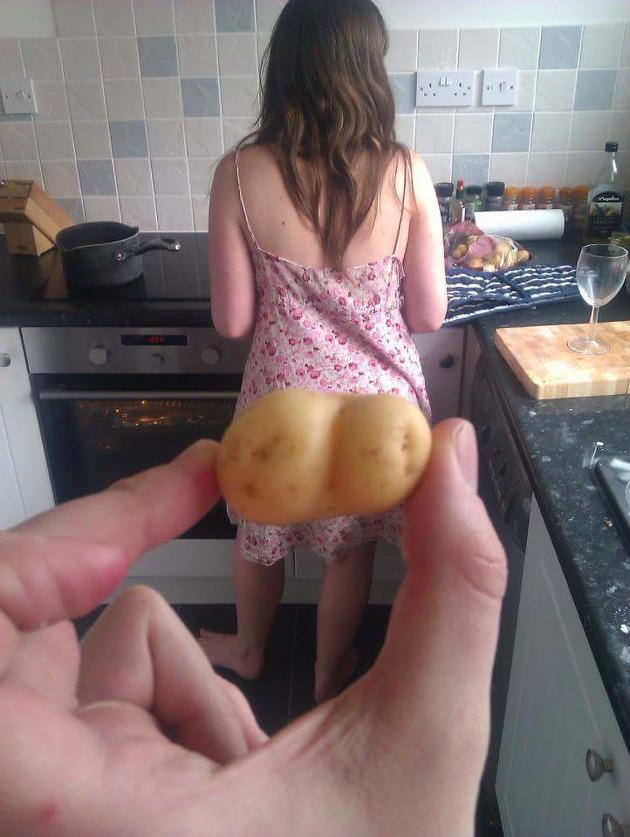 630x837, 60 Kb / женщина, картофель, кухня