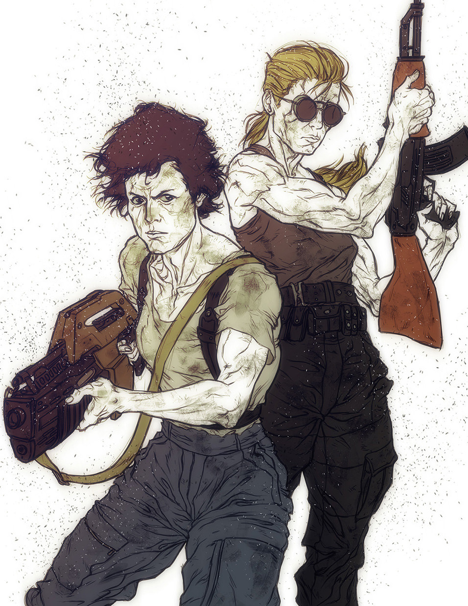 956x1238, 361 Kb / рипли, коннор, терминатор, чужие