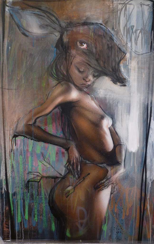 648x1024, 68 Kb / стрела, рисунок, голая