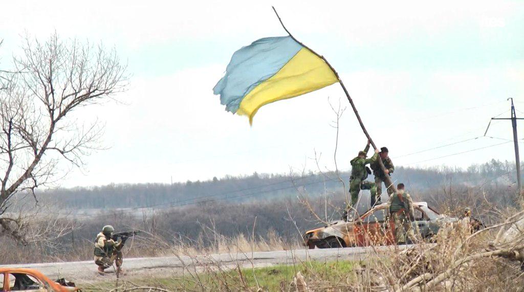 1024x571, 77 Kb / украина, флаг, политота, солдаты, герои, иводзима