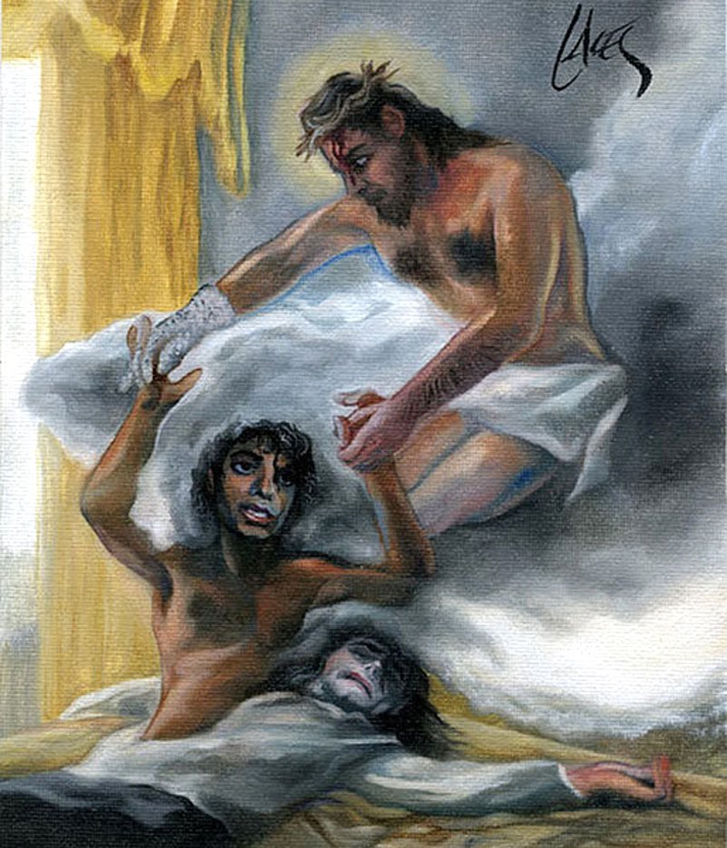 802x936, 164 Kb / иисус, смерть, майкл джексон