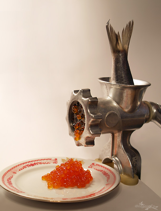 610x800, 135 Kb / мясорубка, рыба, икра