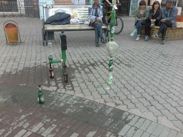 600x450, 52 Kb / бутылки, камни, равновесие