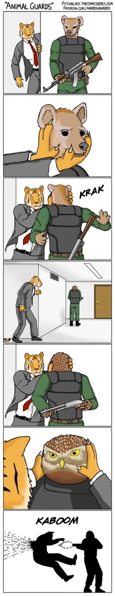 231x1197, 69 Kb / животные, охрана, тигр, гиена, сова