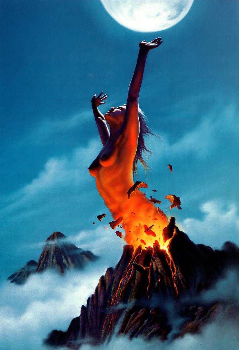 822x1200, 87 Kb / вулкан, луна, жерло