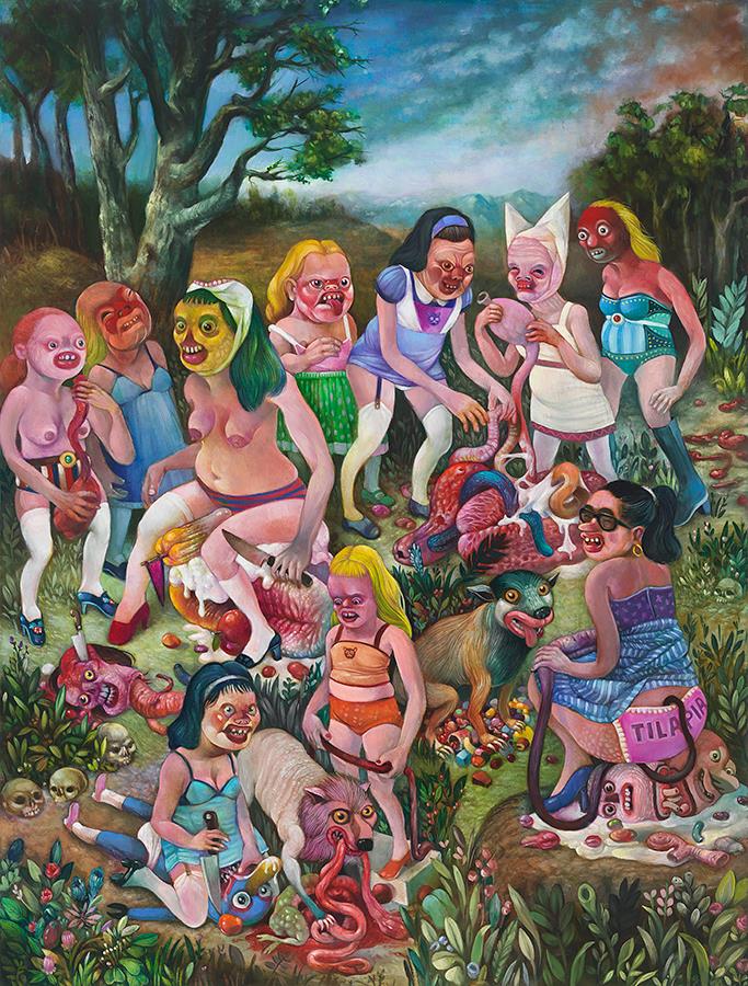 683x900, 155 Kb / рисунок, трэш, расчлененка