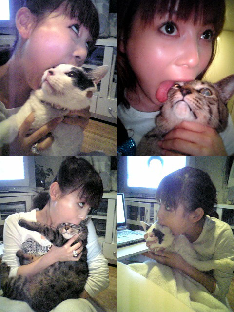 480x640, 117 Kb / девочка, кот, еда