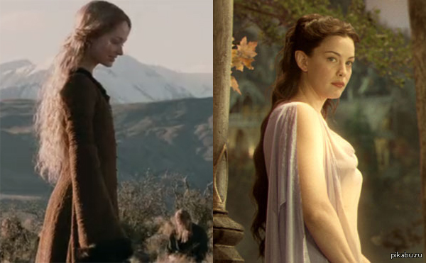 600x371, 123 Kb / арагорн, арвен, эовин, сиськи, властелин колец