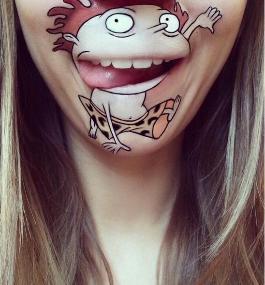 548x588, 59 Kb / рот, бодиарт, зубы, язык, девушка, донни