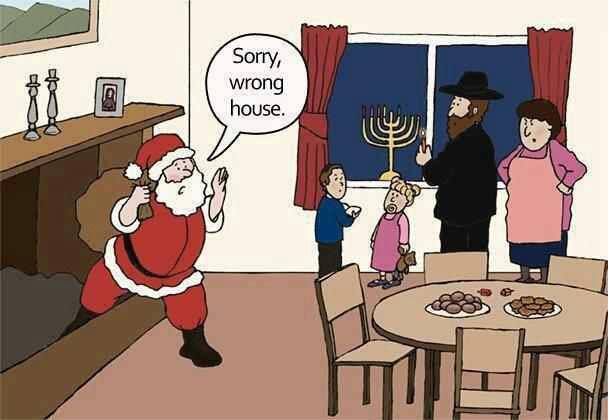 608x420, 31 Kb / ханука, рождество, Санта-Клаус