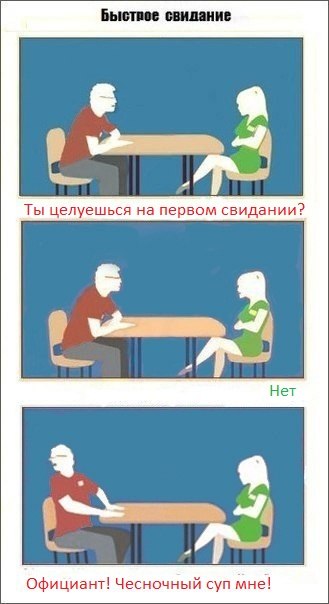 329x604, 35 Kb / быстрое свидание, поцелуй, чесночный суп, официант