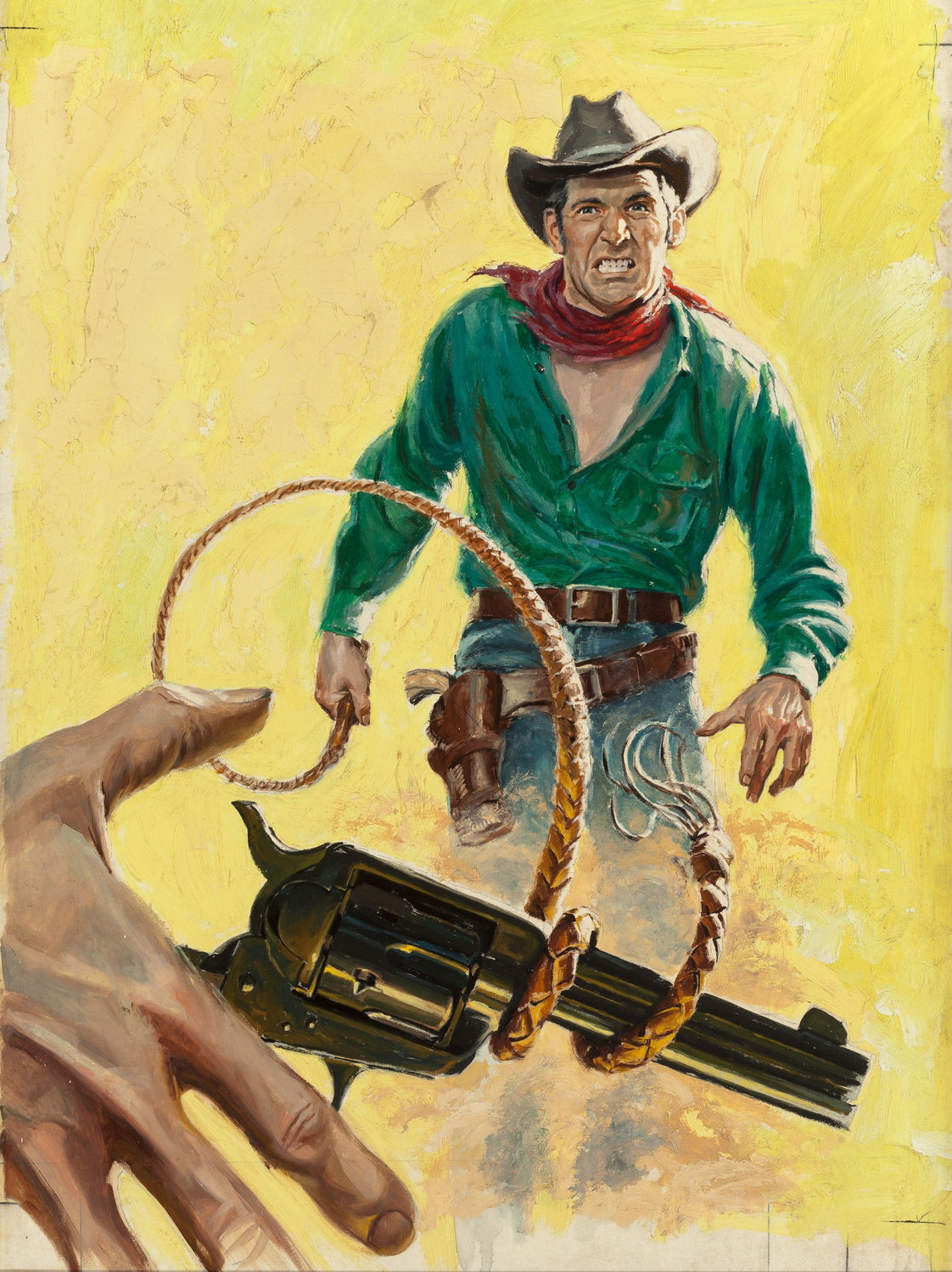 1122x1499, 391 Kb / ковбой, лассо, револьвер, кобура, техасец