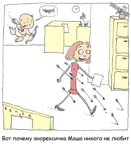 432x480, 44 Kb / Купидон, стрелы, анорексичка