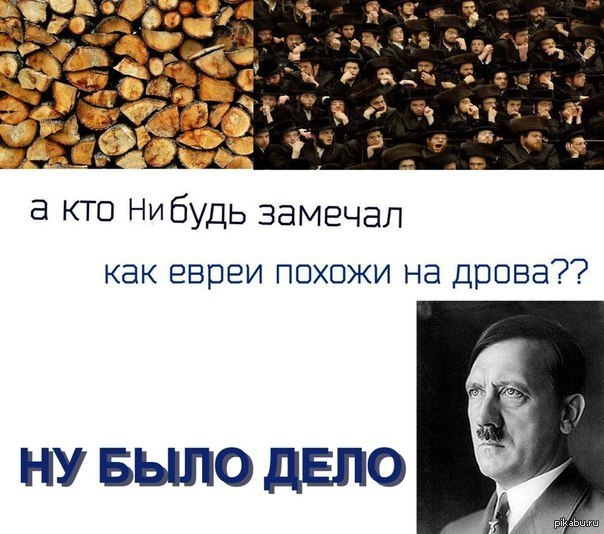 604x534, 77 Kb / гитлер, жиды, дрова
