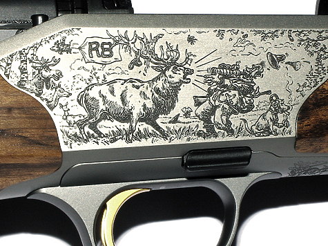 475x356, 216 Kb / гравировка, ружье, карикатура, лось, охотник