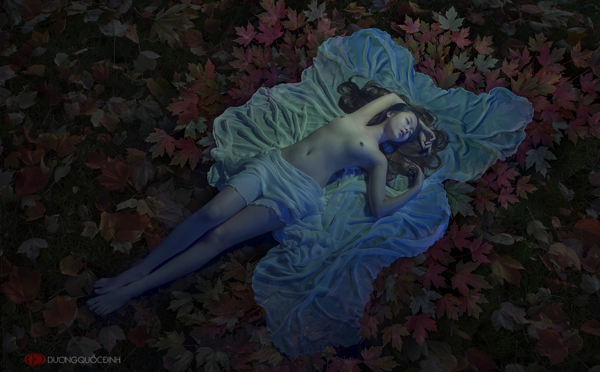 1200x745, 300 Kb / Листья, азиатка, тюль