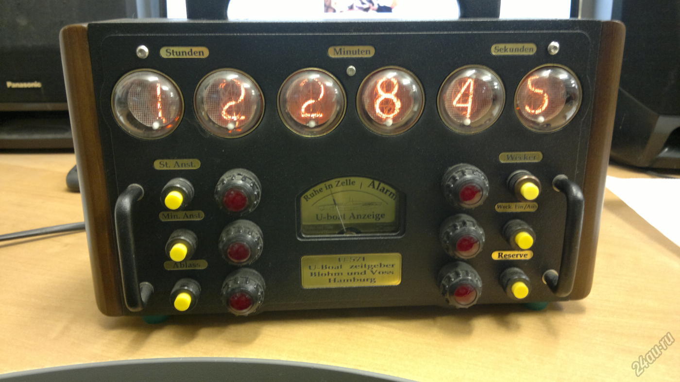 1400x787, 125 Kb / Стимпанк, часы, на газоразрядных индикаторах