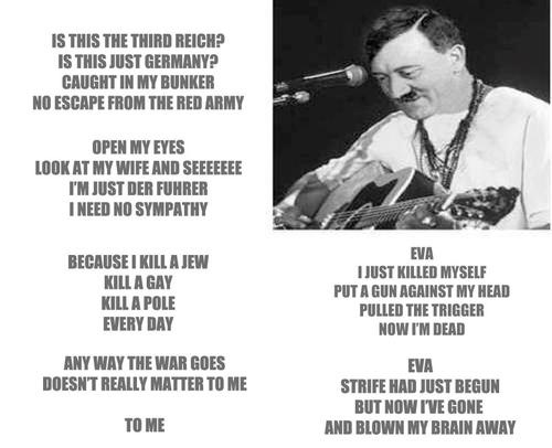 500x406, 30 Kb / гитлер, гитара, песня, инглиш, Bohemian Rhapsody