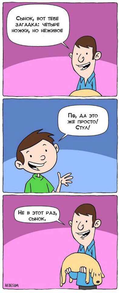 392x960, 63 Kb / щенок, стул, загадка