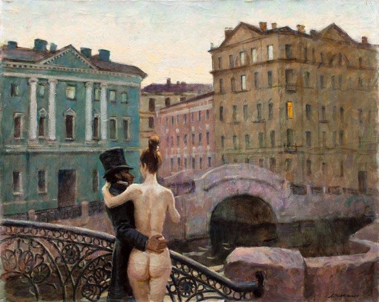 753x600, 75 Kb / пушкин, набережная, обнаженная, река