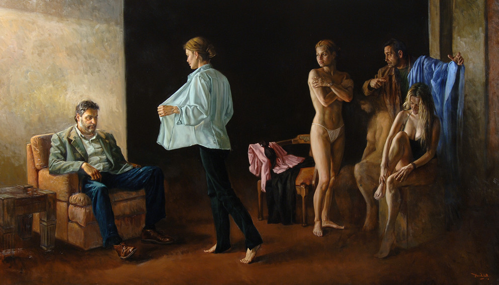 992x567, 151 Kb / девушки, мужик, кресло, осмотр, выбор, парис, суд