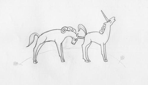 500x289, 11 Kb / единороги, секс, рисунок