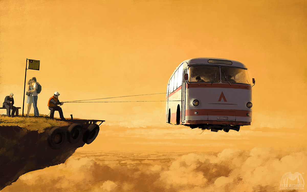 1200x750, 244 Kb / автобус, остановка, швартовы, Алекс, Андреев