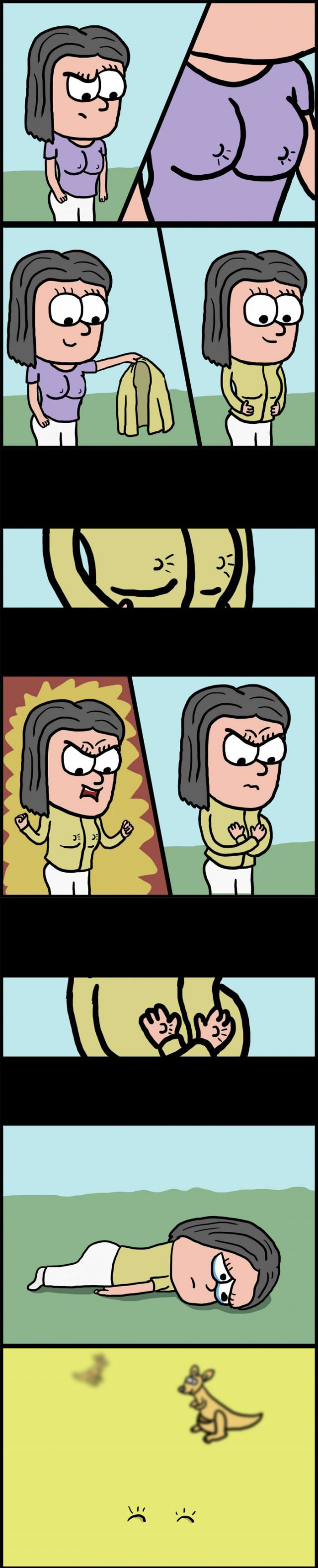 640x3159, 326 Kb / комикс, соски, торчат, кенгуру