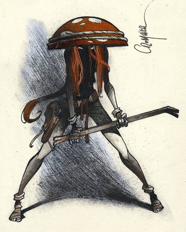 591x738, 78 Kb / монтировка, гриб, кобура, мухомур