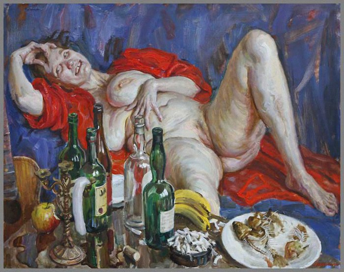 700x554, 101 Kb / ложе, застолье, бутылки, окурки