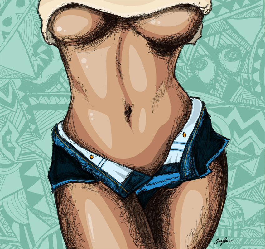 850x800, 249 Kb / шорты, рисунок, сиськи