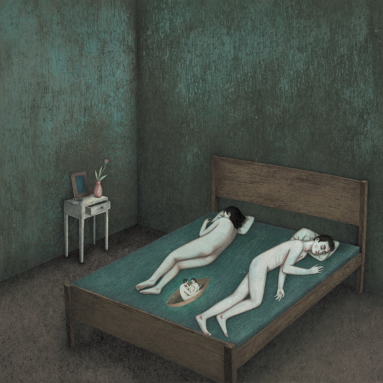 1240x1240, 380 Kb / лодка, кровать, порознь, ваза, цветок, пара