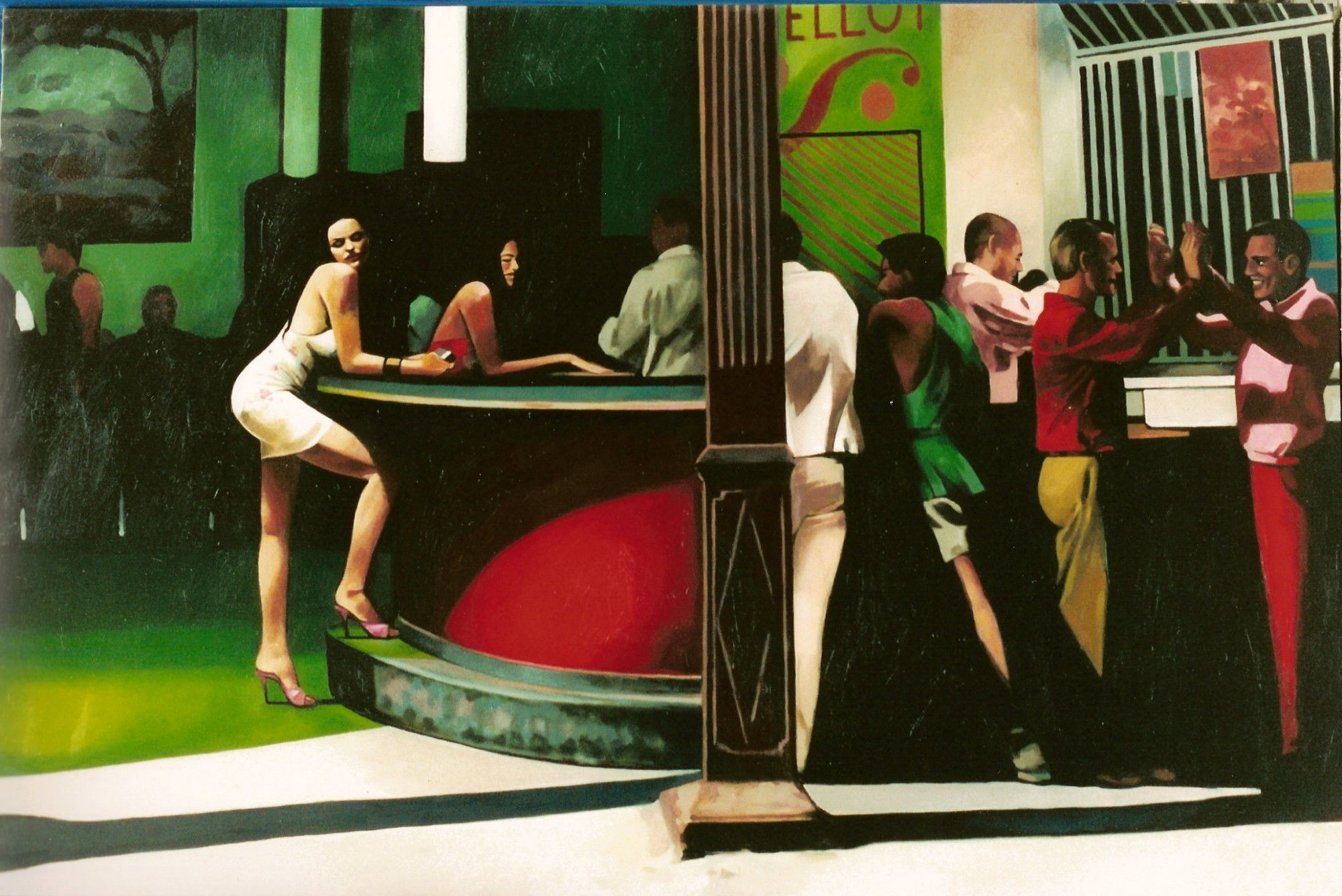 2000x1336, 364 Kb / бар, куба, thomas saliot, стойка, девушка