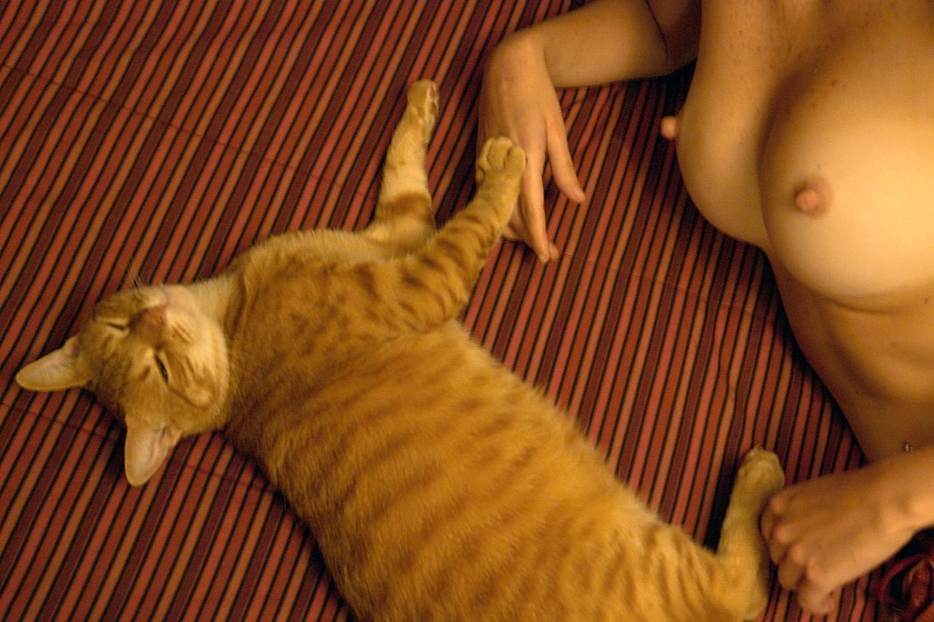 1049x699, 165 Kb / рыжий, полоски, матрас, пирсинг, конопушки