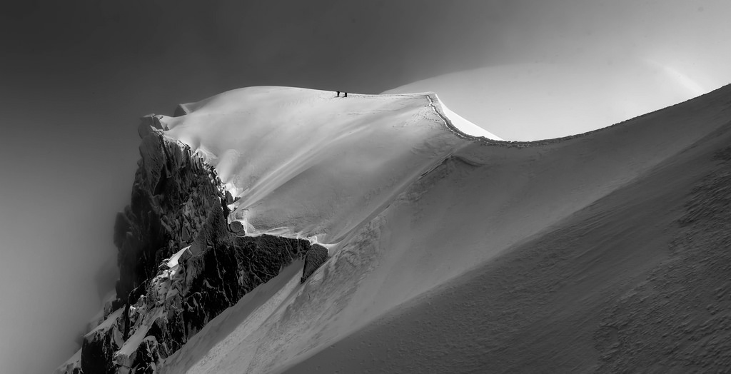 1024x524, 101 Kb / гора, склон, ч/б, пик, снег