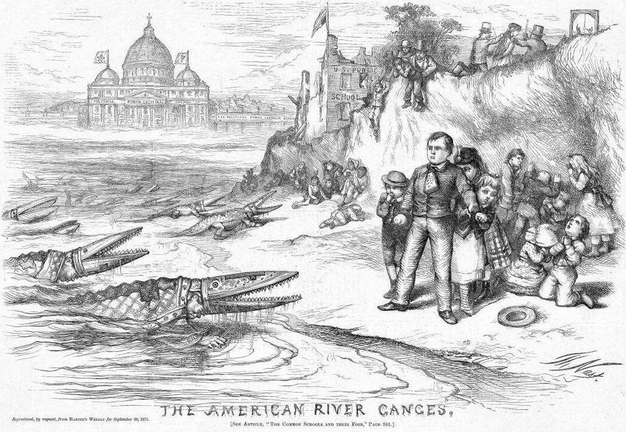 910x629, 201 Kb / католики, крокодилы, берег, дети, рисунок, ч/б