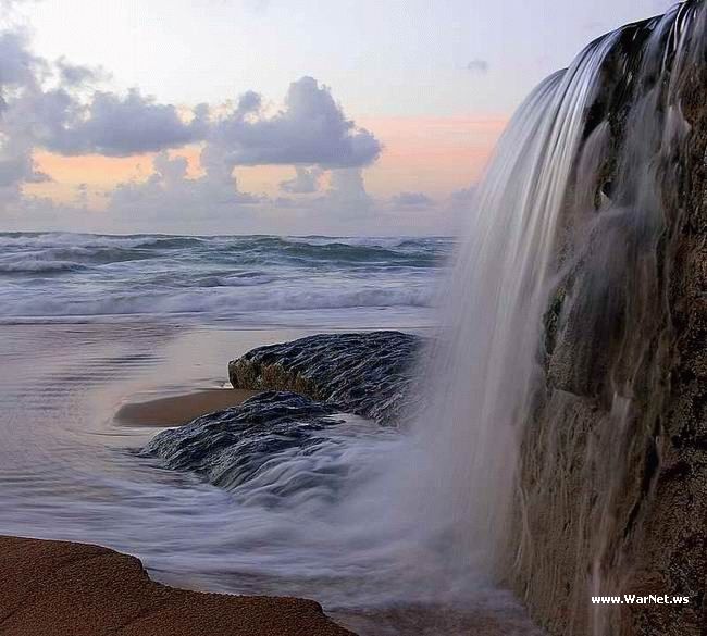 650x585, 63 Kb / водопад, облака