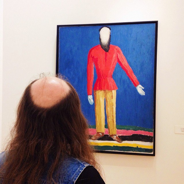 640x640, 80 Kb / лысина, борода, картина