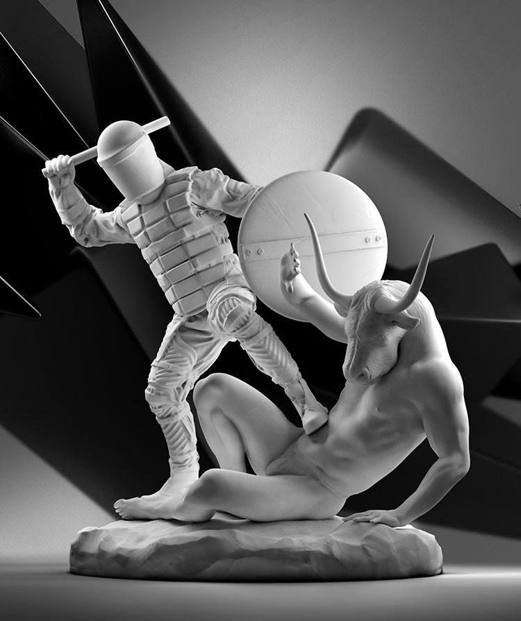 750x894, 59 Kb / Тесей, Минотавр