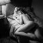 голая, кровать, Достоевский, книга, ч/б